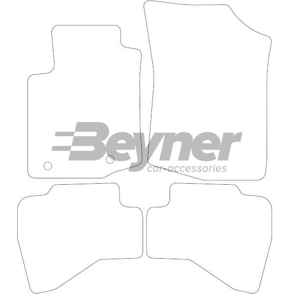 Beyner Pasklare stoffen matten MSV-1476004