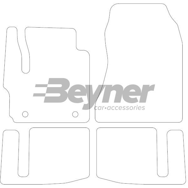 Beyner Pasklare stoffen matten MSV-1476006