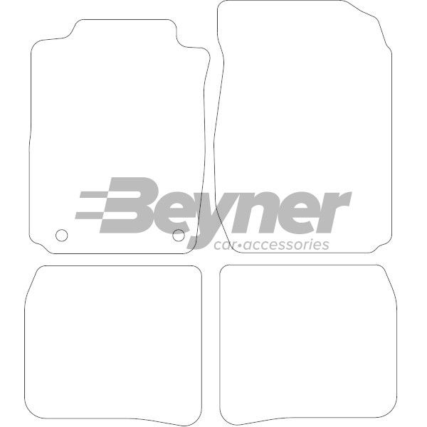 Beyner Pasklare stoffen matten MSV-1476008