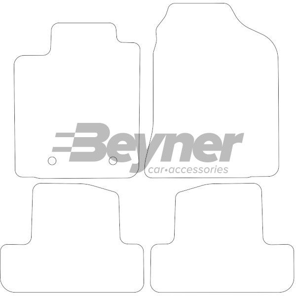 Beyner Pasklare stoffen matten MSV-1476010