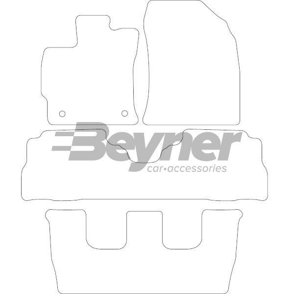 Beyner Pasklare stoffen matten MSV-1476034