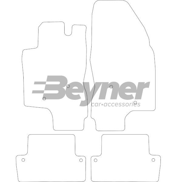 Beyner Pasklare stoffen matten MSV-1476084