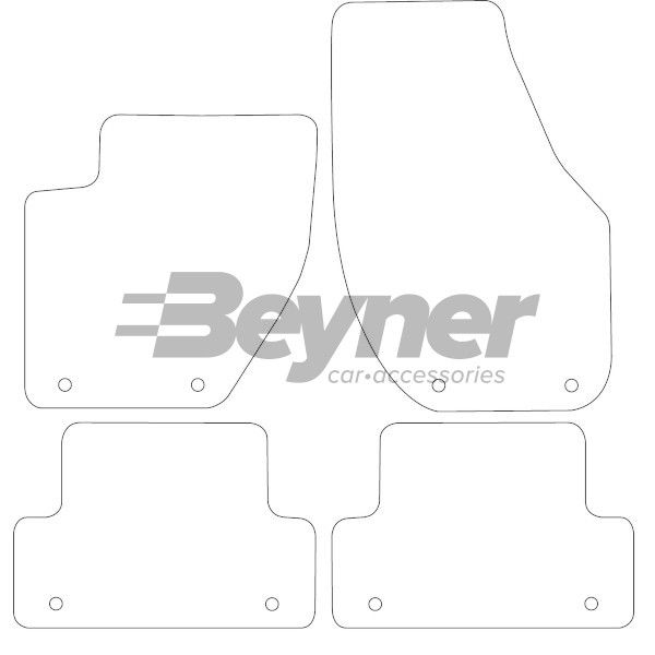 Beyner Pasklare stoffen matten MSV-1476098