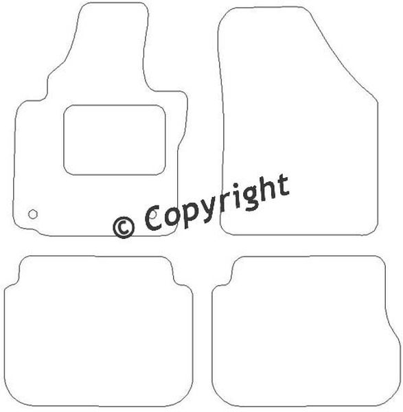 Beyner Pasklare stoffen matten MSV-1476229