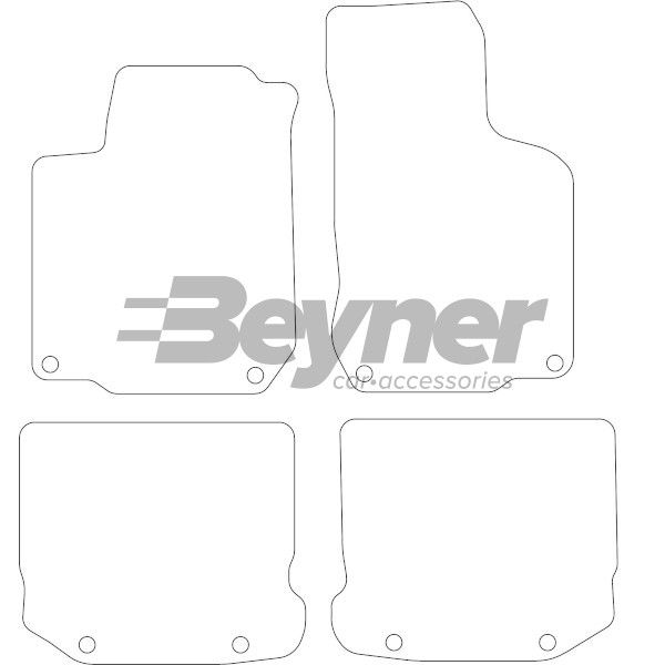 Beyner Pasklare stoffen matten MSV-1476238