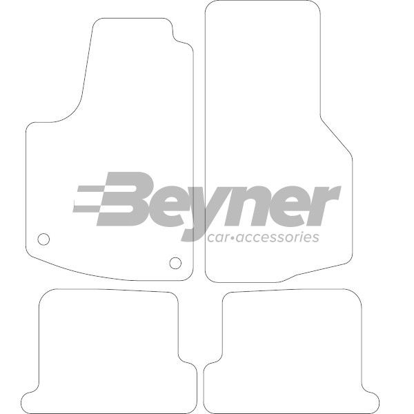 Beyner Pasklare stoffen matten MSV-1476247