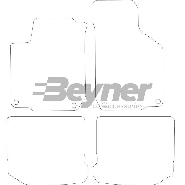 Beyner Pasklare stoffen matten MSV-1476254