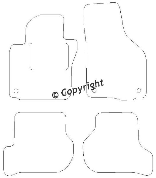 Beyner Pasklare stoffen matten MSV-1476265