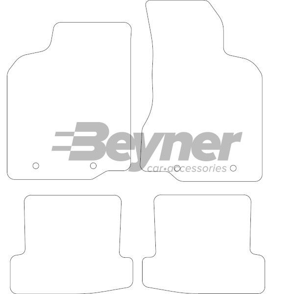 Beyner Pasklare stoffen matten MSV-1476288