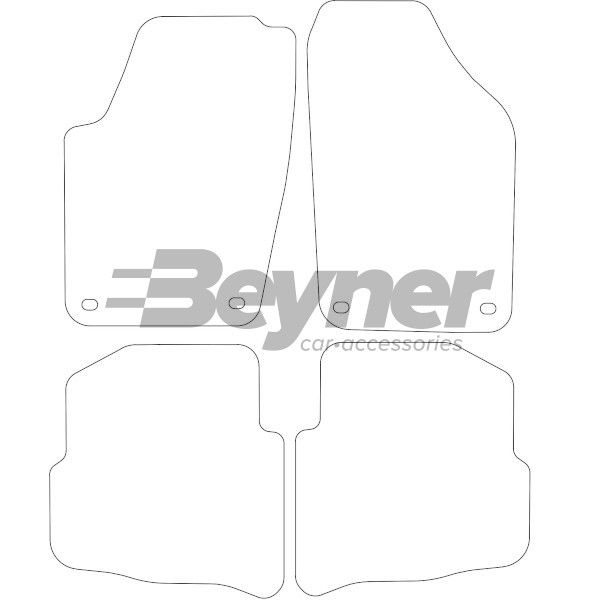 Beyner Pasklare stoffen matten MSV-1476291