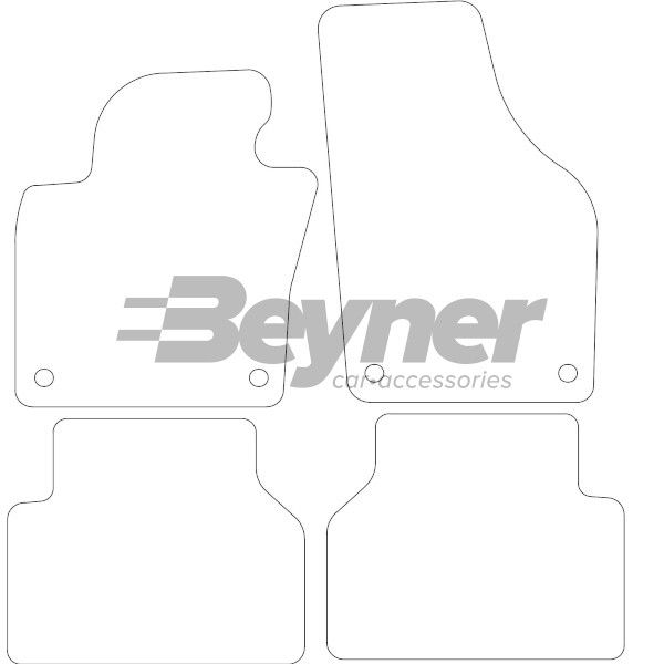 Beyner Pasklare stoffen matten MSV-1476306