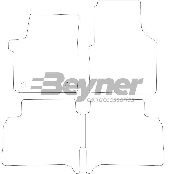 Beyner Pasklare stoffen matten MSV-1476332