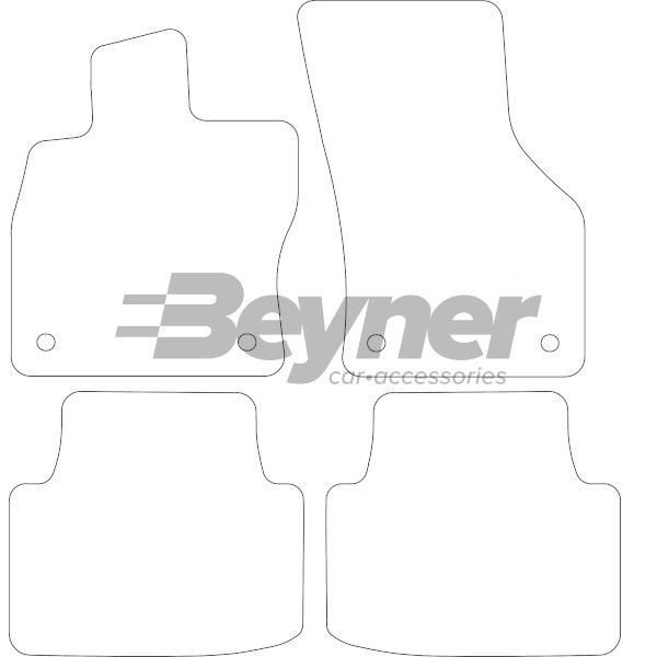 Beyner Pasklare stoffen matten MSV-1476342