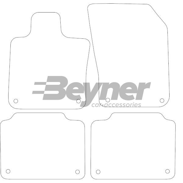 Beyner Pasklare stoffen matten MSV-1476625