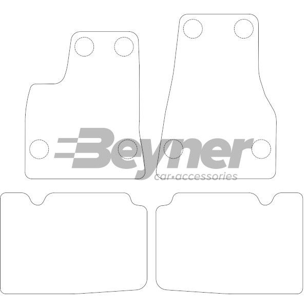 Beyner Pasklare stoffen matten MSV-1476823