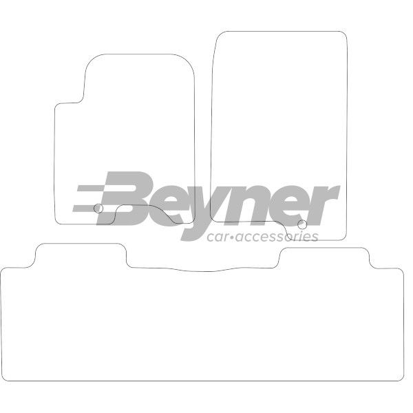 Beyner Pasklare stoffen matten MSV-1477436