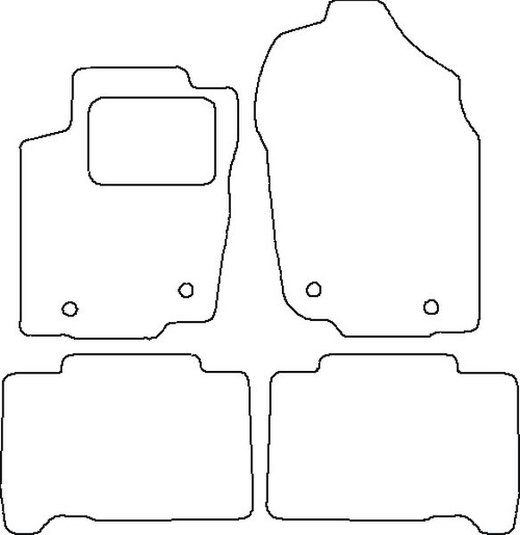 Beyner Pasklare stoffen matten MSV-1477628