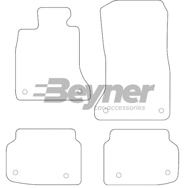 Beyner Pasklare stoffen matten MSV-1478124