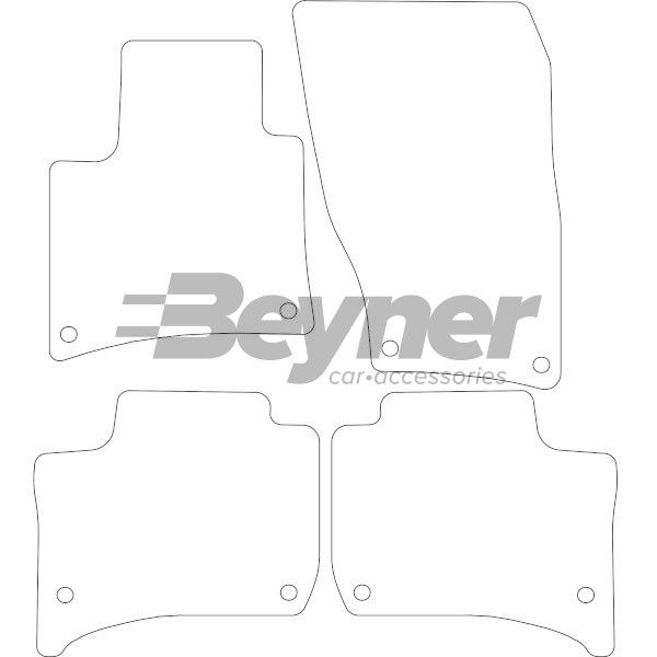 Beyner Pasklare stoffen matten MSV-1478763