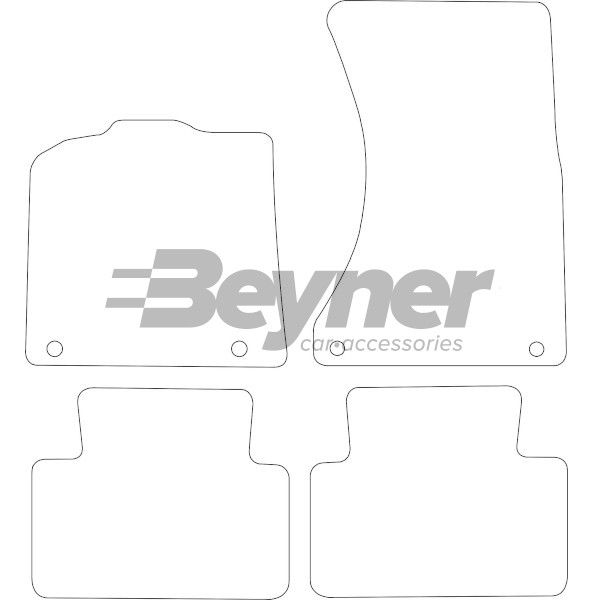 Beyner Pasklare stoffen matten MSV-1478772