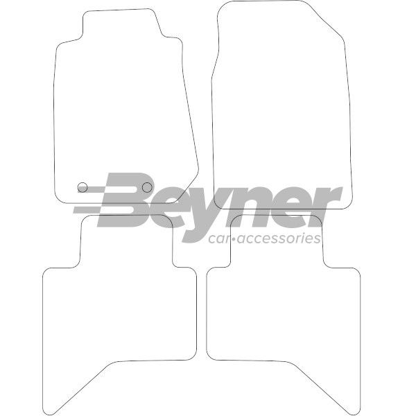 Beyner Pasklare stoffen matten MSV-1478873