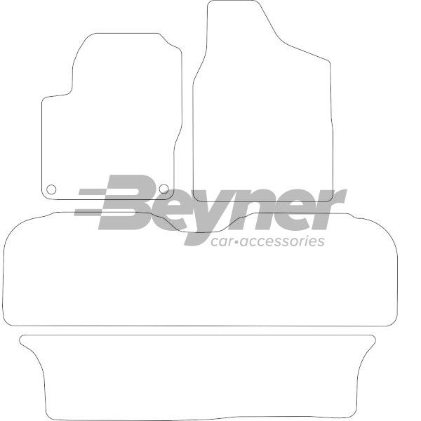 Beyner Pasklare stoffen matten MSV-1479122