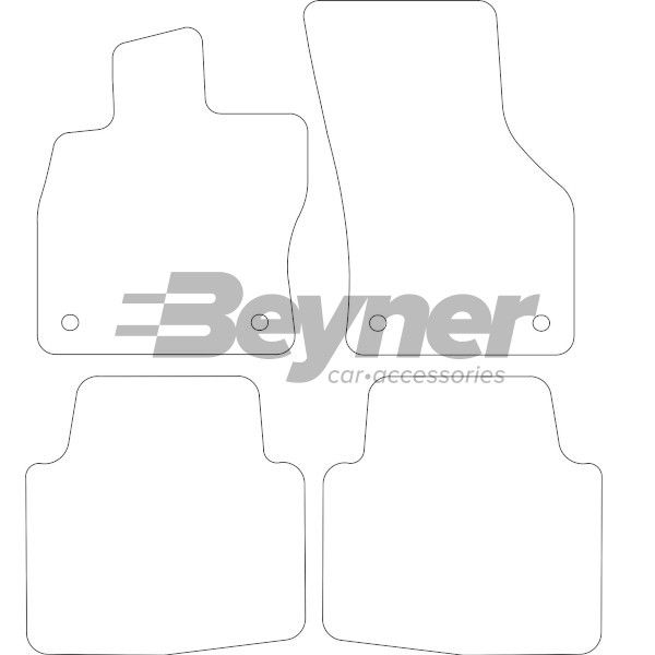 Beyner Pasklare stoffen matten MSV-1479130