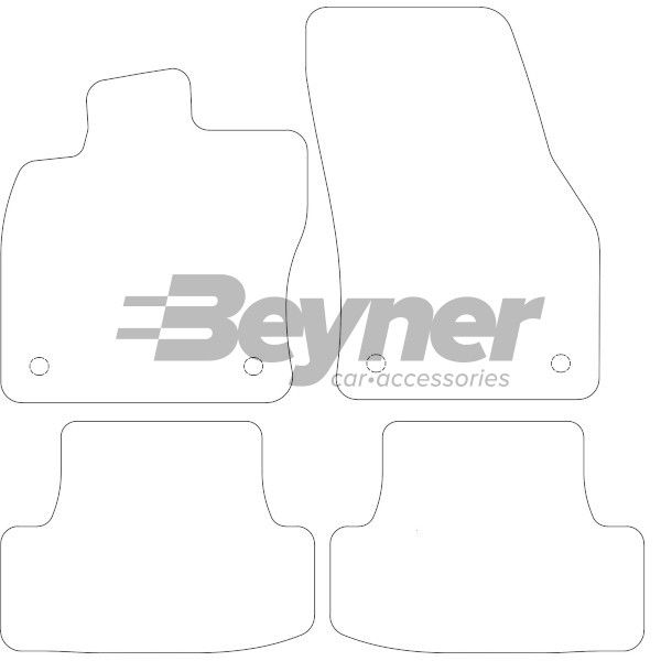 Beyner Pasklare stoffen matten MSV-1479134