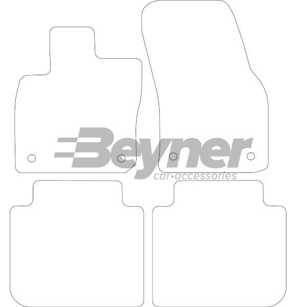 Beyner Pasklare stoffen matten MSV-1479136