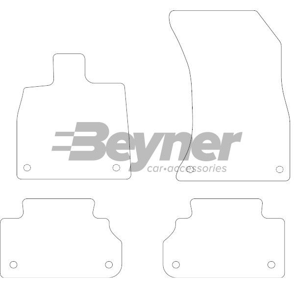 Beyner Pasklare stoffen matten MSV-1479723