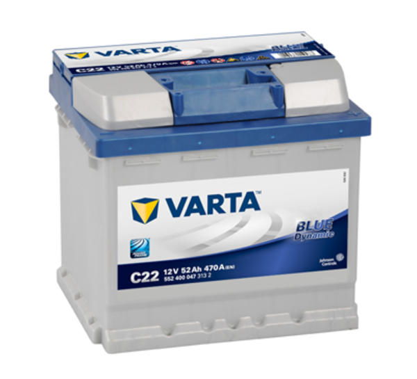 Varta Blue Dynamic C22 12V 52 Ah - 5524000473132 - 4016987119488 - 533071 - 470 A