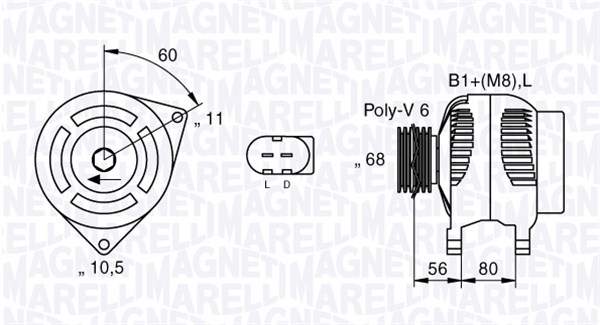 Magneti Marelli Alternator/Dynamo 063535150440