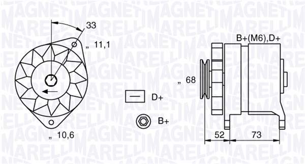 Magneti Marelli Alternator/Dynamo 063321154010