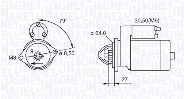 Magneti Marelli Starter 063521074370