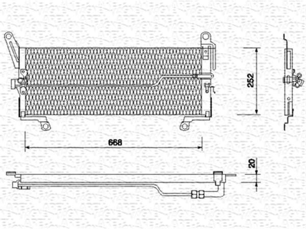 Magneti Marelli Airco condensor 350203113000