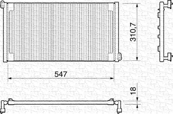 Magneti Marelli Airco condensor 350203155000