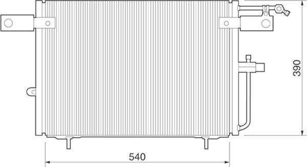 Magneti Marelli Airco condensor 350203224000