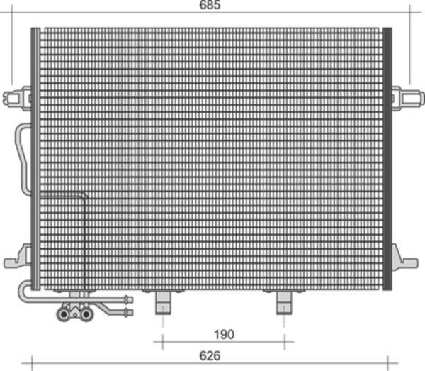 Magneti Marelli Airco condensor 350203244000