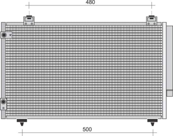 Magneti Marelli Airco condensor 350203423000