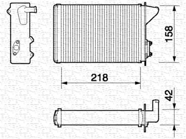 Magneti Marelli Kachelradiateur 350218053000