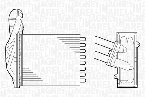 Magneti Marelli Kachelradiateur 350218075000