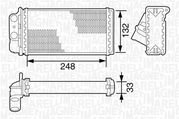 Magneti Marelli Kachelradiateur 350218076000