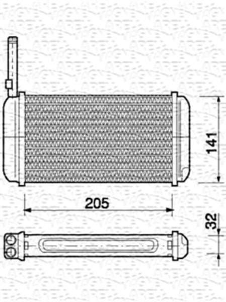 Magneti Marelli Kachelradiateur 350218156000