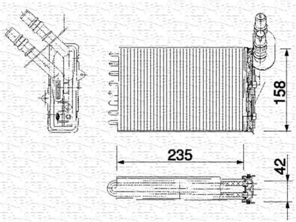 Magneti Marelli Kachelradiateur 350218159000