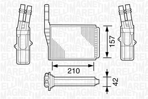 Magneti Marelli Kachelradiateur 350218161000