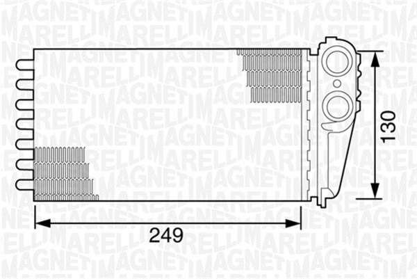 Magneti Marelli Kachelradiateur 350218162000