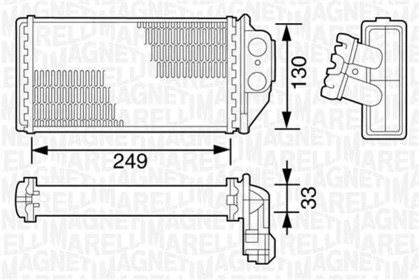 Magneti Marelli Kachelradiateur 350218163000