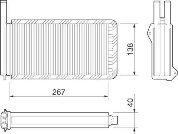 Magneti Marelli Kachelradiateur 350218209000