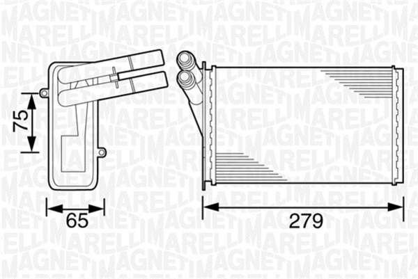 Magneti Marelli Kachelradiateur 350218220000