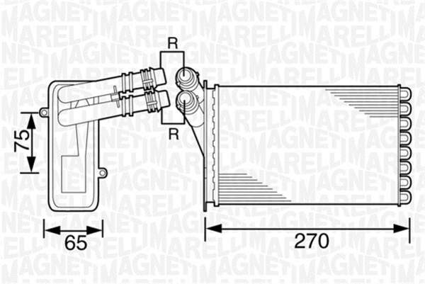 Magneti Marelli Kachelradiateur 350218224000